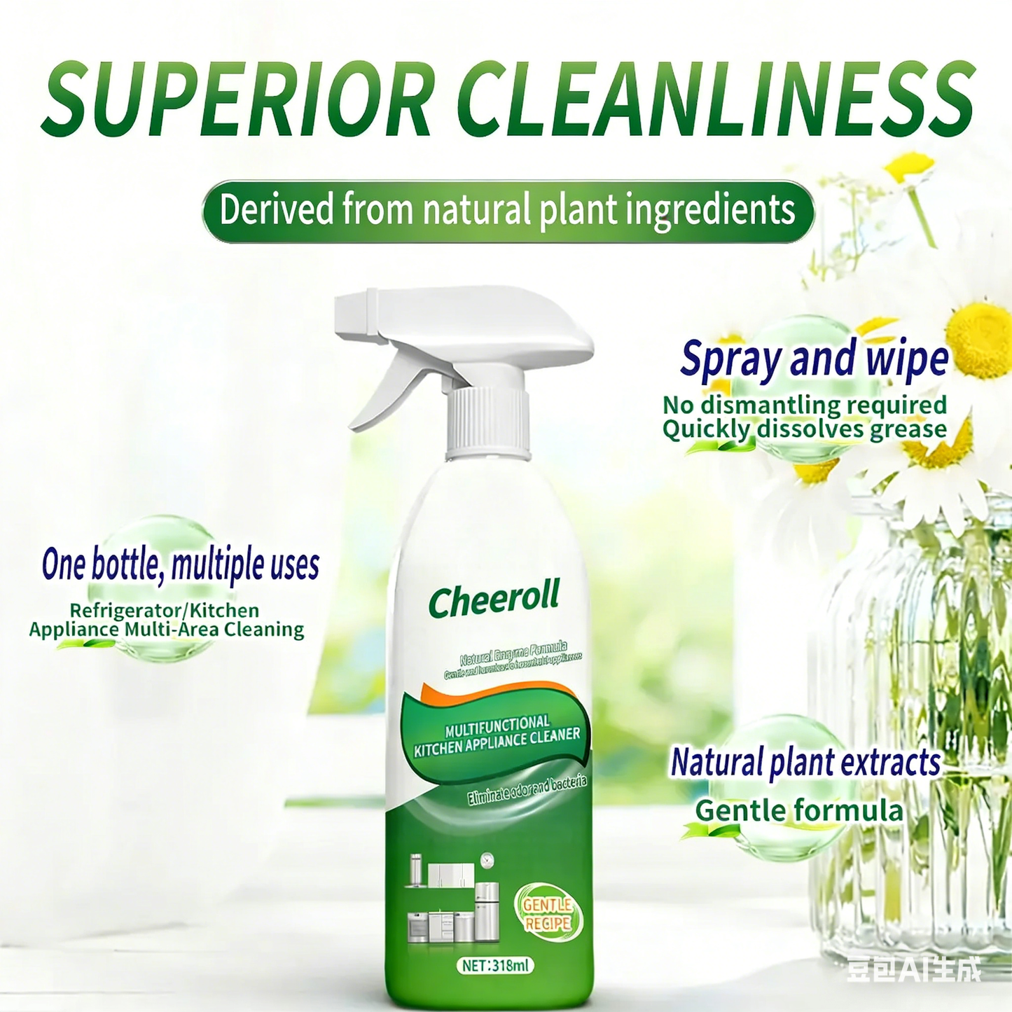 Cleanse Natural Enzyme FormulaGentle and harmless tohousehold appliances, Floor Cleaner Cleaning Solution, Easy Cleaning, household items, toilet bowl cleaners