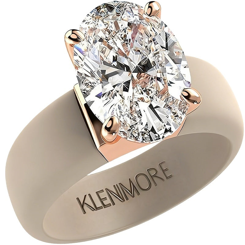 🔥Buy 1 Get 1 Free🔥KLENIMORE Silicone Ring – Emerald Cut CZ | Patent-Pending Design