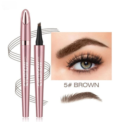 🖌️ Waterproof Micro-Fork Brow Pencil – Natural Hair-Like Brows