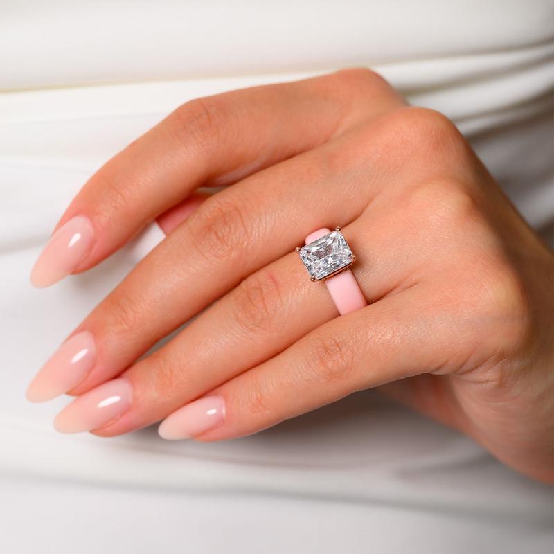 🔥Buy 1 Get 1 Free🔥KLENIMORE Silicone Ring – Emerald Cut CZ | Patent-Pending Design