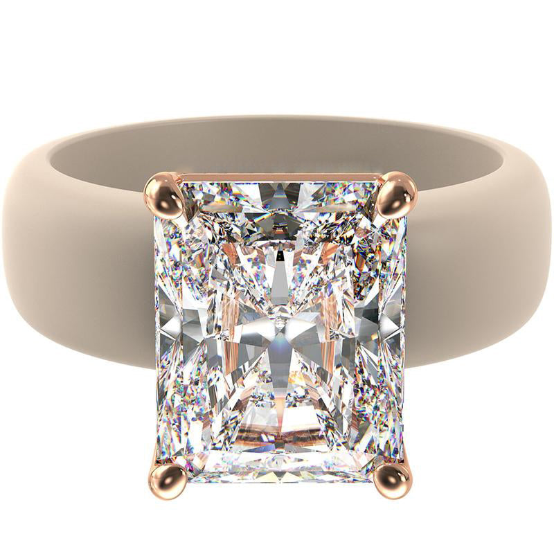 🔥Buy 1 Get 1 Free🔥KLENIMORE Silicone Ring – Emerald Cut CZ | Patent-Pending Design