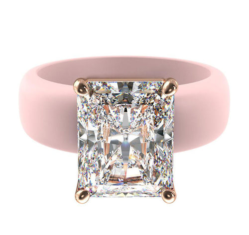 🔥Buy 1 Get 1 Free🔥KLENIMORE Silicone Ring – Emerald Cut CZ | Patent-Pending Design