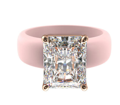 🔥Buy 1 Get 1 Free🔥KLENIMORE Silicone Ring – Emerald Cut CZ | Patent-Pending Design