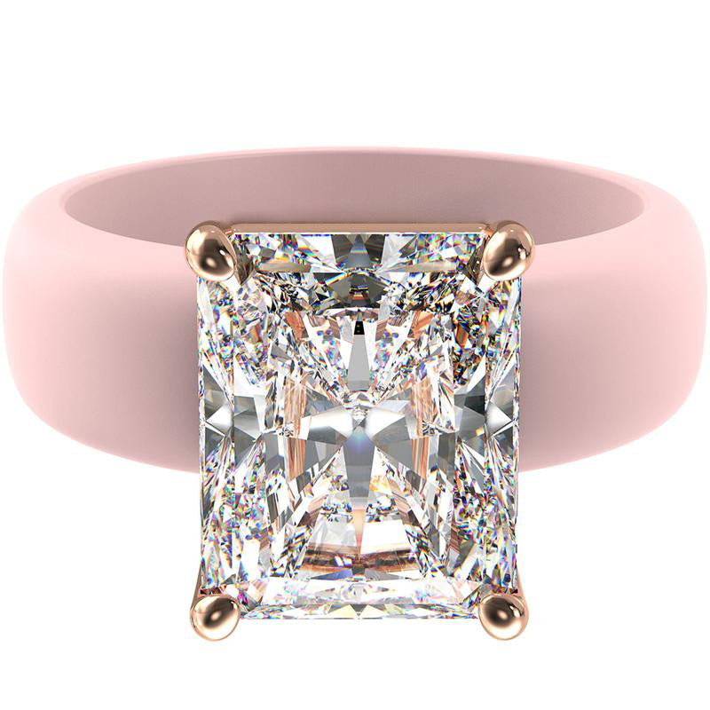 🔥Buy 1 Get 1 Free🔥KLENIMORE Silicone Ring – Emerald Cut CZ | Patent-Pending Design