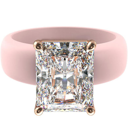 🔥Buy 1 Get 1 Free🔥KLENIMORE Silicone Ring – Emerald Cut CZ | Patent-Pending Design
